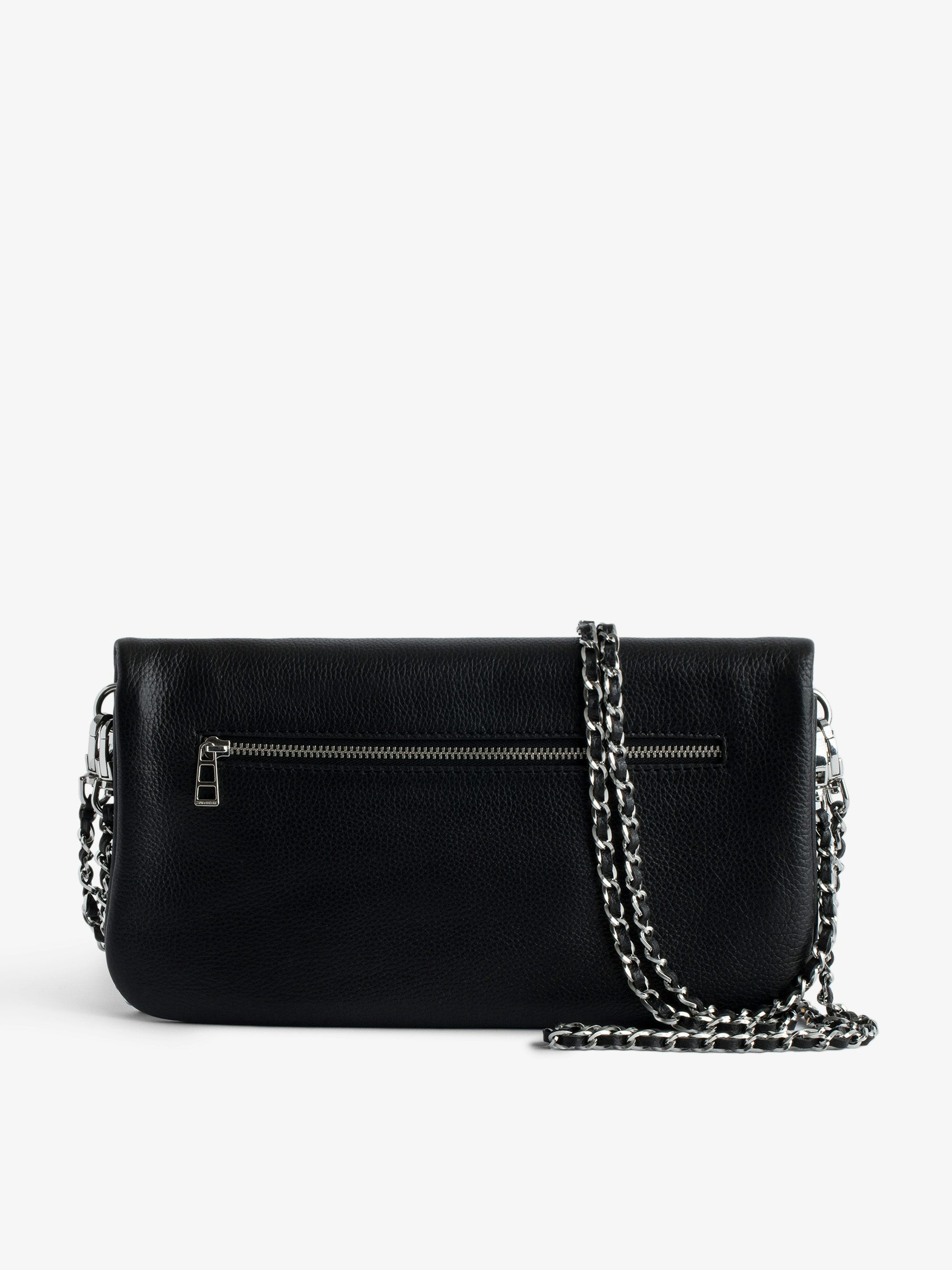 Rock Clutch - The iconic Rock women's leather clutch will take you seamlessly from day to evening.
It features a double chain and leather strap, so you can choose to wear it across the body or on the shoulder.